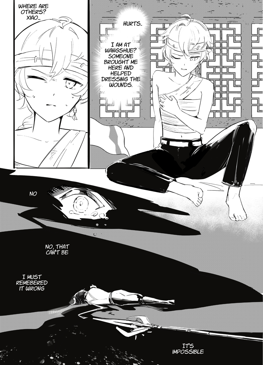 lim3cake's tweet image. #XiaoAether Manga for Angst Day of #aether_week2024

#genshinimpact #hoyocreators #genshinfanart #魈空 (1/2)