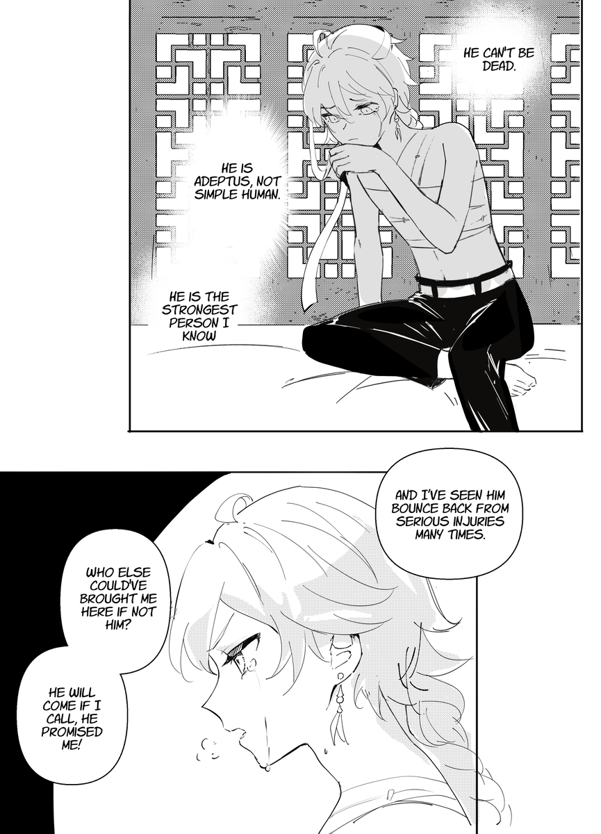 lim3cake's tweet image. #XiaoAether Manga for Angst Day of #aether_week2024

#genshinimpact #hoyocreators #genshinfanart #魈空 (1/2)