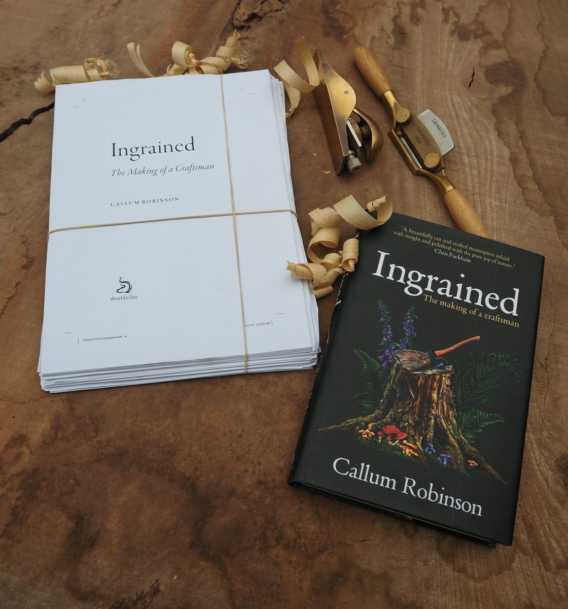 2 years, 3000 cups of coffee, more endless nights and grimaces and delights and breakthroughs and heartaches and sweet sweet dopamine than I can (literally) remember, and here we are...UK Publication Day!

Thank you all, and happy reading!

#Ingrained #memoir #woodwork
