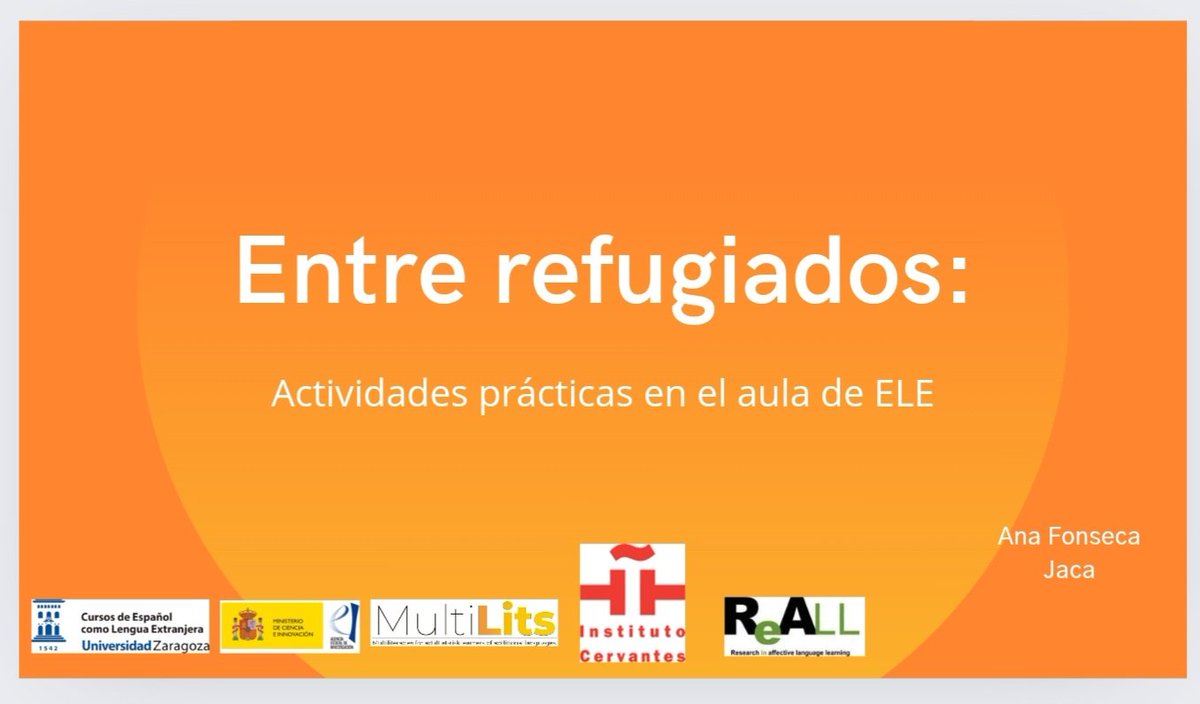¡Buenos días desde #Jaca!
Arrancamos con el segundo bloque de los #Cursos de Verano de Formación de #Profesorado de #ELE de #Jaca sobre 

🟠 'Enseñar español a personas en riesgo de exclusión' 

¡Pasión por la docencia y por el lado humano!
@reall_es  <a href="/ele_unizar/">Cursos de ELE - UNIZAR</a>