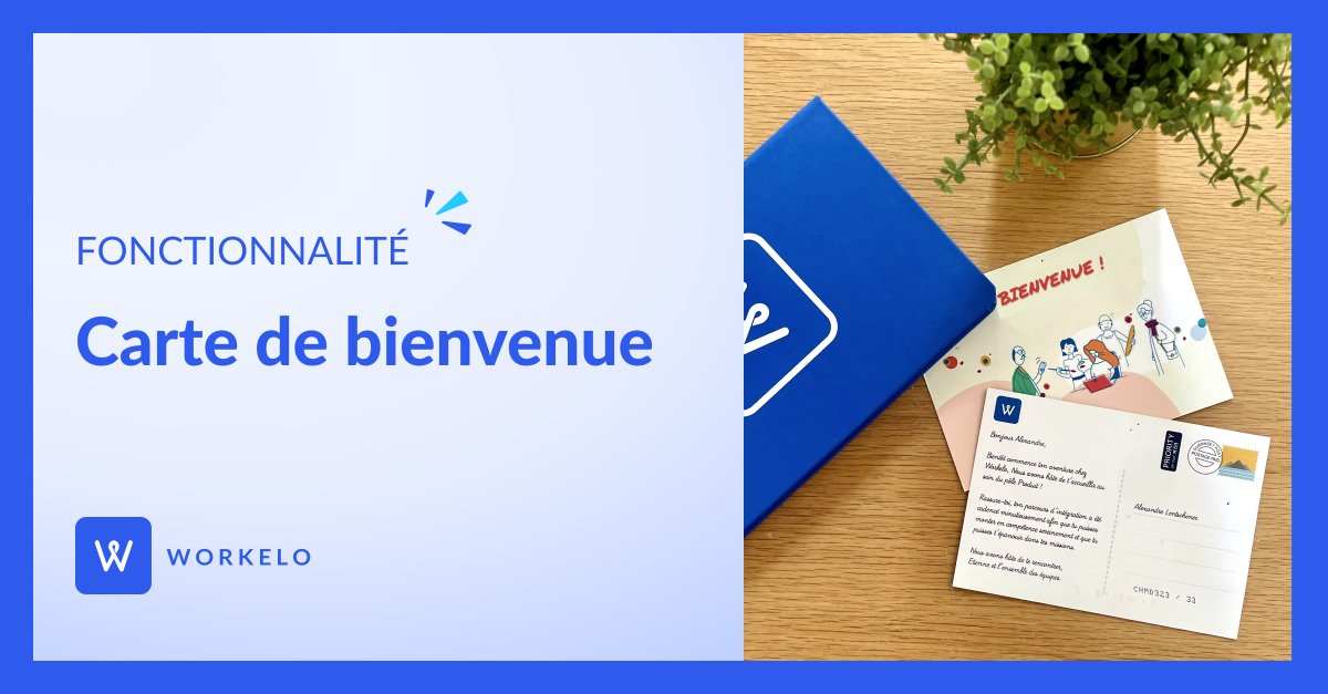💌 Recevoir une carte lors du préboarding, c’est : 
👉 Témoigner de l'attention que l'entreprise porte à ses membres
👉 Renforcer sa marque employeur

Pour tester notre fonctionnalité 👉 bit.ly/3Ry1v9g

#card #rh #onboarding #welcomekit