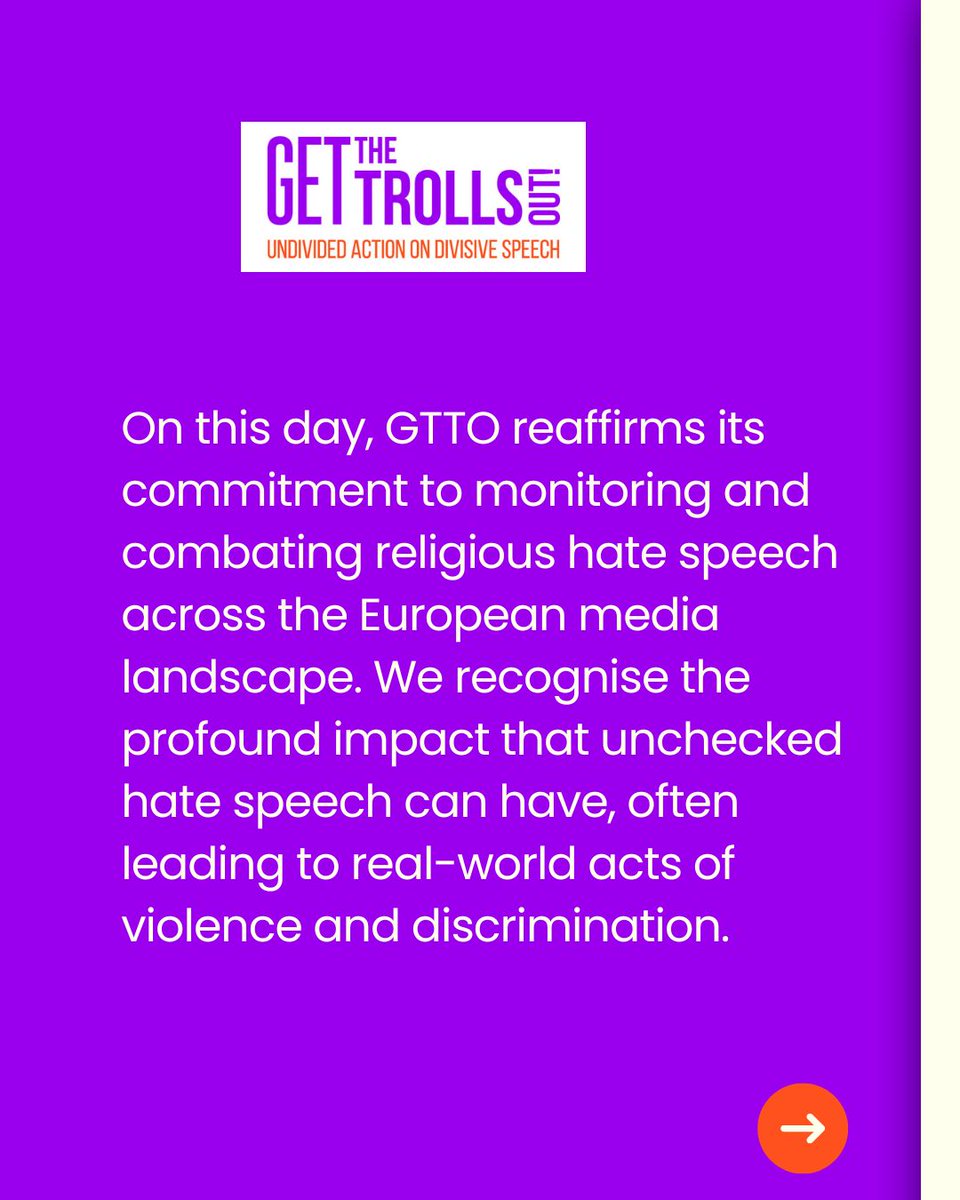 GetTrollsOut's tweet photo. 🌍🕊️ Today, on the International Day for Commemorating Victims of Violence Based on Religion and Belief, we honour those affected by religious intolerance.
Let's stand together against hate and promote peace. 2/2
#InternationalDay #StopHate #ReligiousFreedom #GTTO #EUJS https://t.co/H6WcnMxBZe