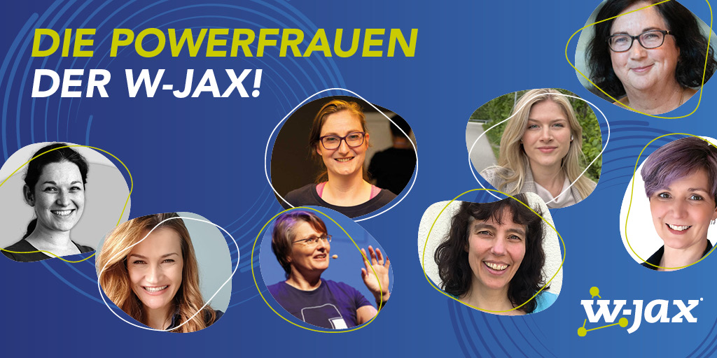 JAX (@jaxcon) on Twitter photo Bei der W-JAX hat #Diversität eine hohe Priorität. Freu dich, die Power-Frauen der W-JAX anzutreffen und von ihrer Expertise zu profitieren! <a href="/zamirajaupaj/">Zamira Jaupaj</a>, <a href="/dianamontalion/">Diana Montalion 🌻 @diana@hachyderm.io</a>, Nicole Rauch, <a href="/aurorascharff/">Aurora Scharff</a>, Gien Verschatse, Sarah Wells.
▶️ ow.ly/iSGF50T0Pk6 ◀️ Bei der W-JAX hat #Diversität eine hohe Priorität. Freu dich, die Power-Frauen der W-JAX anzutreffen und von ihrer Expertise zu profitieren! <a href="/zamirajaupaj/">Zamira Jaupaj</a>, <a href="/dianamontalion/">Diana Montalion 🌻 @diana@hachyderm.io</a>, Nicole Rauch, <a href="/aurorascharff/">Aurora Scharff</a>, Gien Verschatse, Sarah Wells.
▶️ ow.ly/iSGF50T0Pk6 ◀️