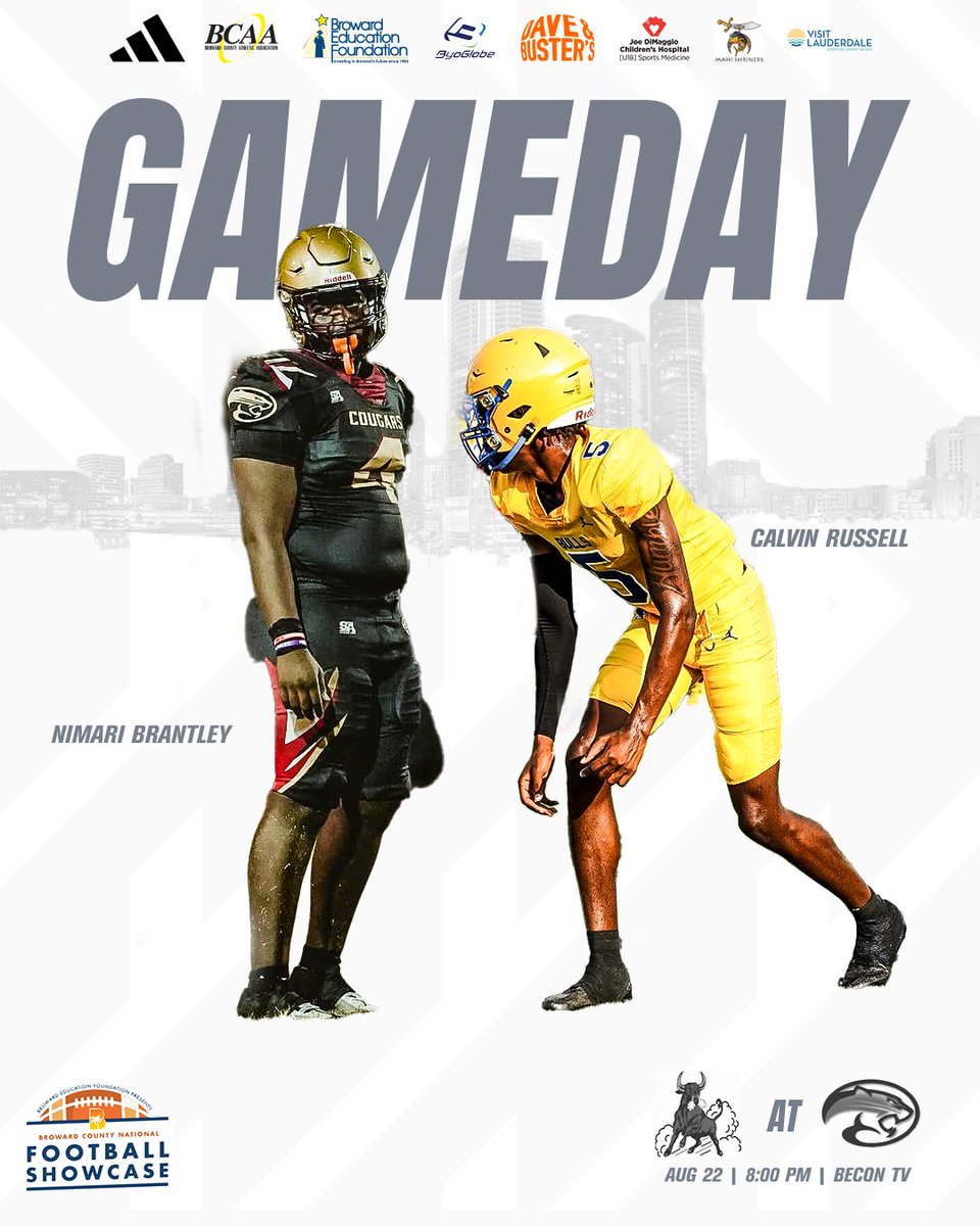 Double Header tonight!!
<a href="/CreekFootball1/">Coconut Creek FB</a> vs <a href="/mnw_fb/">Miami Northwestern_FB</a> 
8pm at Coconut Creek High School
🚨 Link in bio 🚨