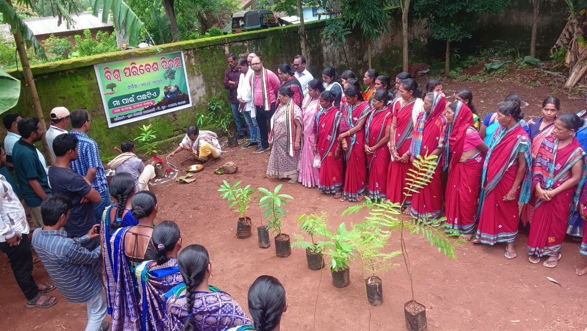 PsChakapad's tweet photo. Biswa Paribesa Diwas by Chairperson and BDO of Chakapad block @CMO_Odisha @PRDeptOdisha @DMKandhamal @zpkandhamal https://t.co/CK3VI8eWiP