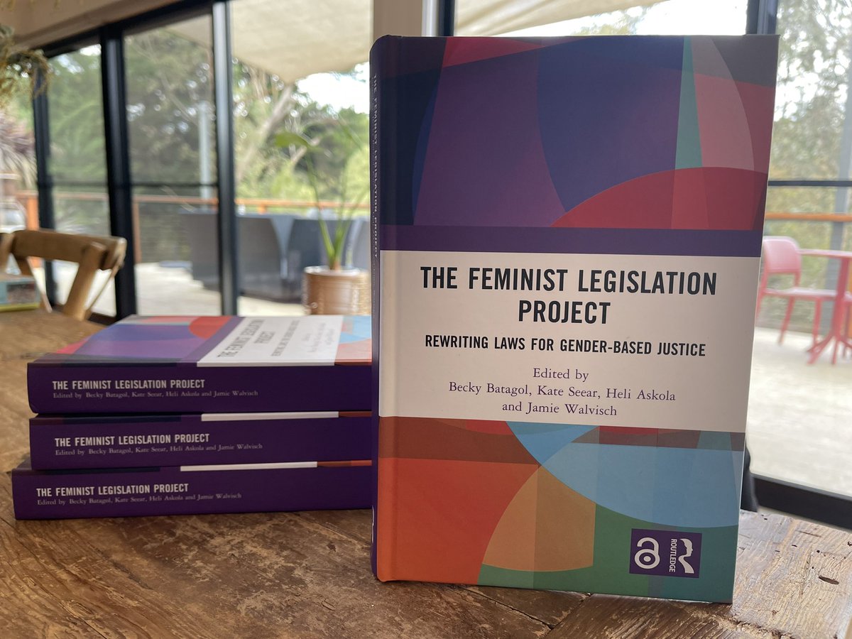 Professor Kate Seear (@kate_seear) on Twitter photo Thrilled to get copies of my new book today! Edited by <a href="/BeckyBatagol/">🏳️🌈Becky Batagol🏳️⚧️</a>, Heli Askola, <a href="/jwalvisch/">Jamie Walvisch</a> & me, contributors rewrite actual legislation - to show what law from feminist perspectives looks like. It’s a world first project and available for free here: taylorfrancis.com/books/97810324… Thrilled to get copies of my new book today! Edited by <a href="/BeckyBatagol/">🏳️🌈Becky Batagol🏳️⚧️</a>, Heli Askola, <a href="/jwalvisch/">Jamie Walvisch</a> & me, contributors rewrite actual legislation - to show what law from feminist perspectives looks like. It’s a world first project and available for free here: taylorfrancis.com/books/97810324…