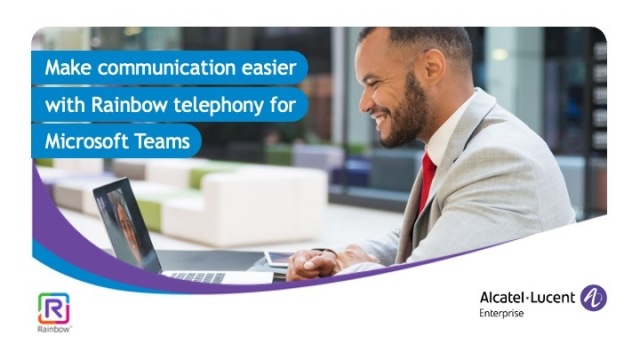carine_bowen's tweet photo. Upgrade your business communication with Rainbow Telephony for Microsoft Teams! Enjoy unified messaging, video, calls, and strengthened security. Visit the @ALUEnterprise website for more. #WhereEverythingConnects #UnifiedCommunications #Telephony https://t.co/bTJo9HCaBC https://t.co/BsXUczFE6W