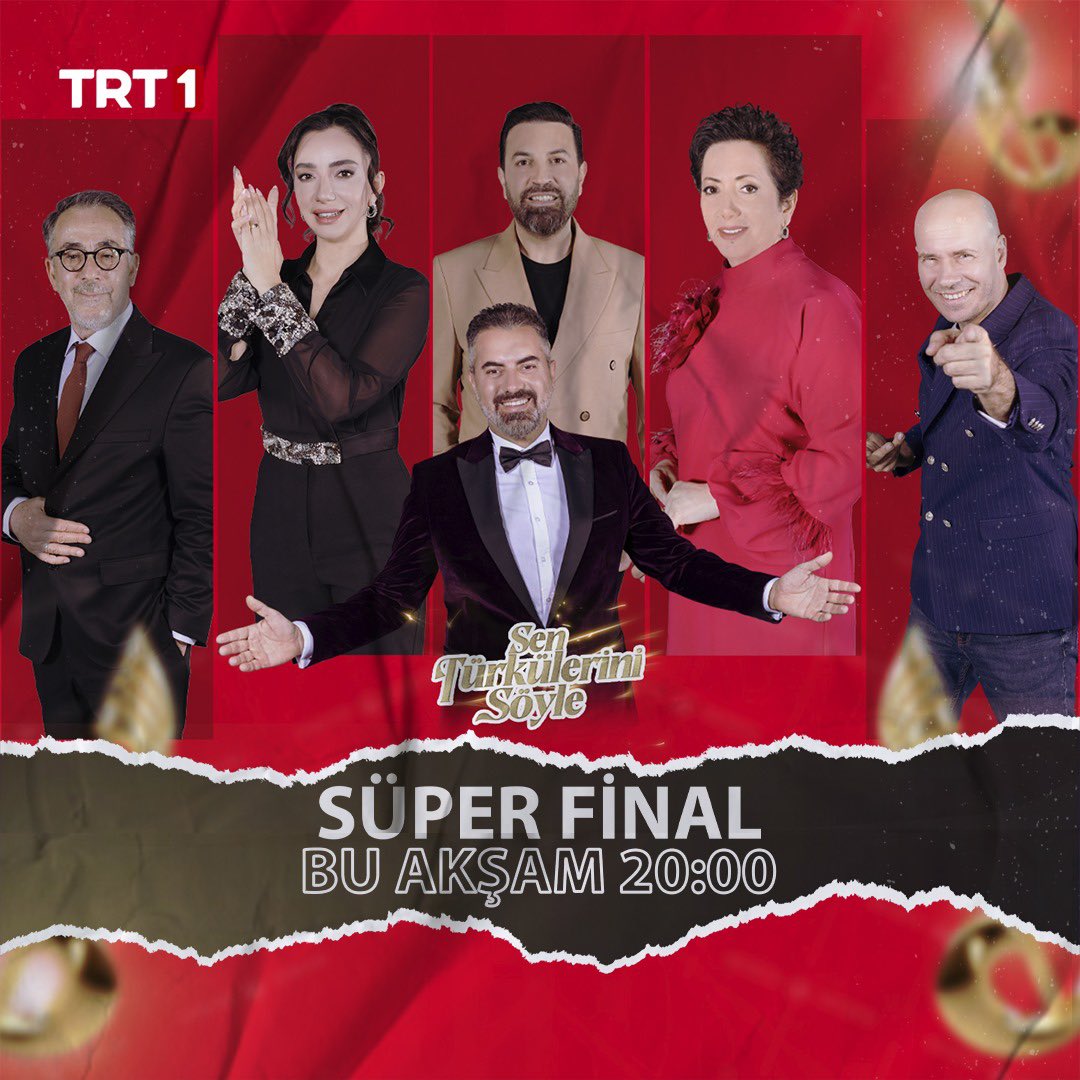 Birbirinden güzel seslerin birincilik için
yarışacağı kıyasıya mücadeleye eşlik etmeye hazırsanız saat 20.00’de <a href="/trt1/">TRT 1</a> ekranlarında buluşuyoruz! 🎙️ #SenTürküleriniSöyle