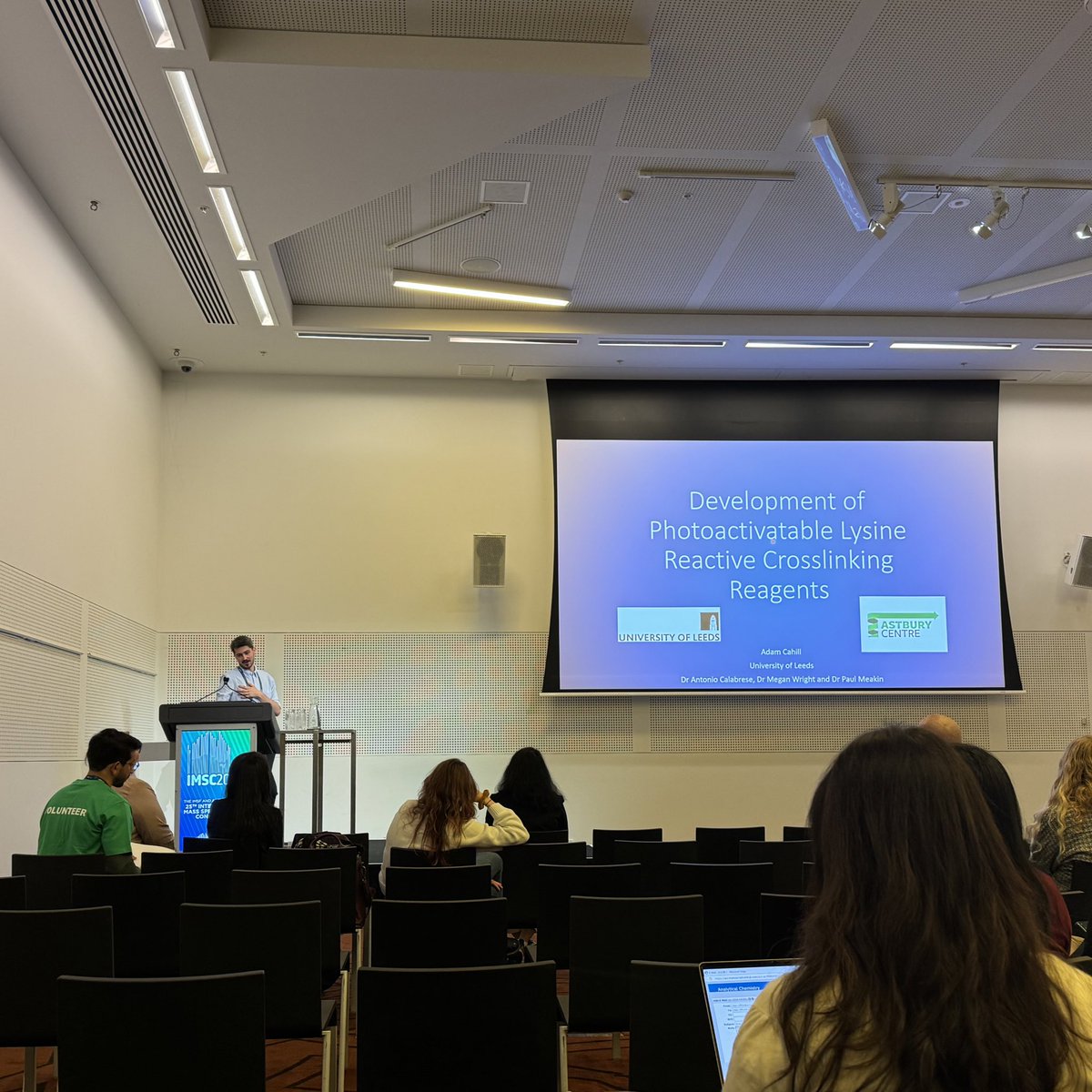 anton_calabrese's tweet image. Having a great time at #imsc2024… A fantastic programme with lots of amazing #massspec research on display. Both Adam and @EmilyByrd_ from our group were able to share some of our latest science too!