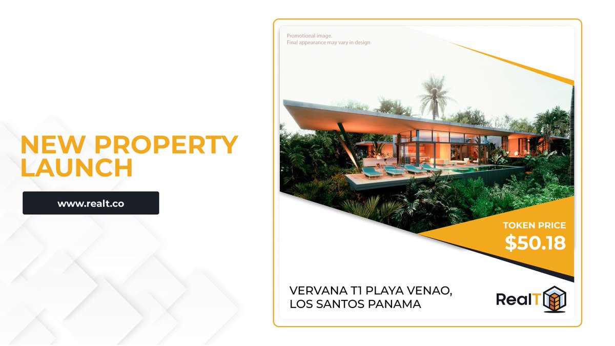Ludvig_Invest's tweet image. 🚨 Nouveau bien à venir sur @RealTPlatform 

📍#Panama
❔ Court-terme 5⭐️
💰 ≈11,33% après fin des travaux (entre 6 et 20% attendus)
🗓️ Fin du projet prévue en 2027

⏰ 21h, ce soir
🔗 vu.fr/FYYHI

#RealT #RealEstateInvestment