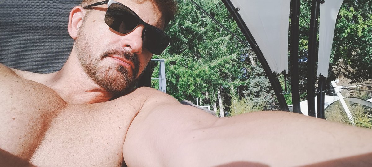 Aprovechando el poco sol que quedaba