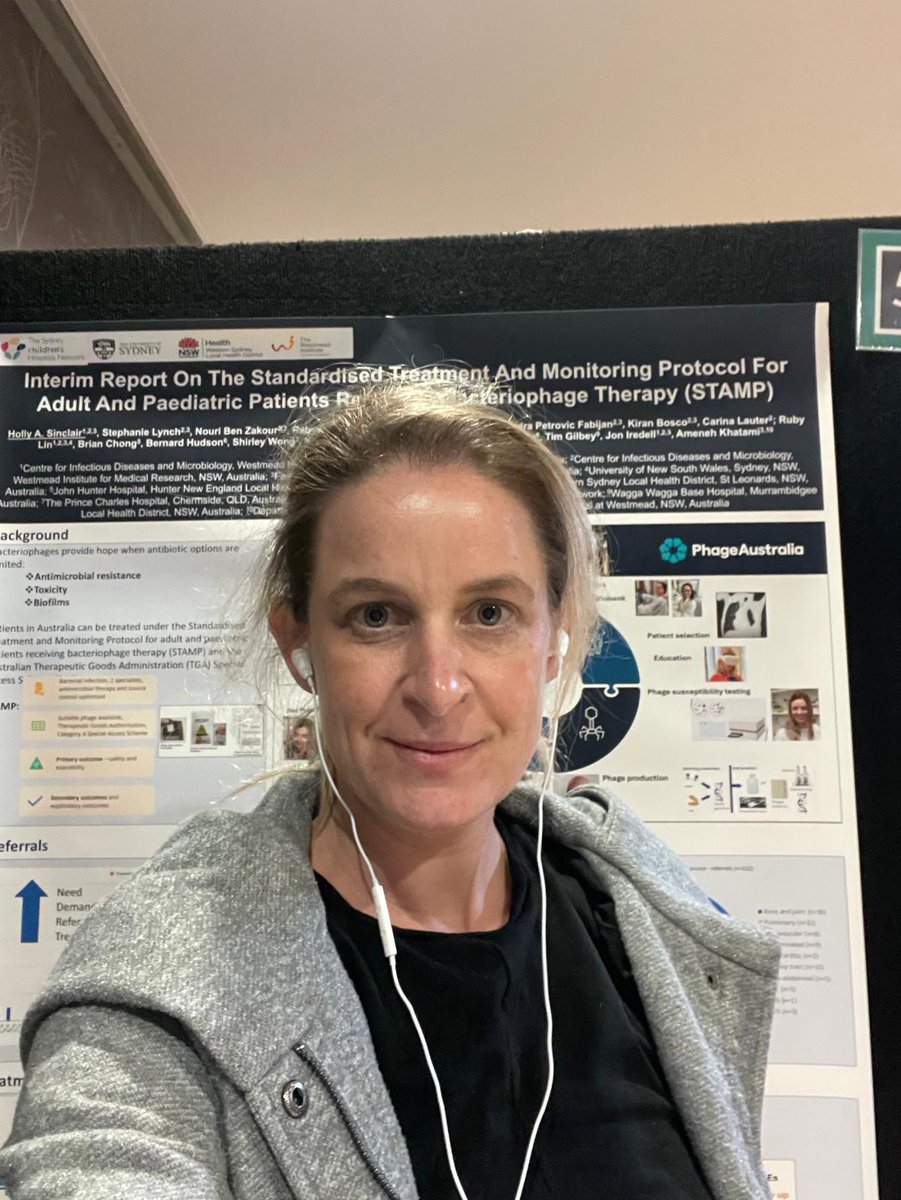 PhageAustralia's tweet photo. 2/2
Members of @PhageAustralia &amp; @Iredell_Lab presented their scientific work during poster session @WestSydHealth Hospital Week Research Symposium

#phagetherapy
#AMR
@stephh_lynch Carina Lauter @kiran_bosco Joey Lai @HollyASinclair Laila Bouaou https://t.co/BGtQzscEbG