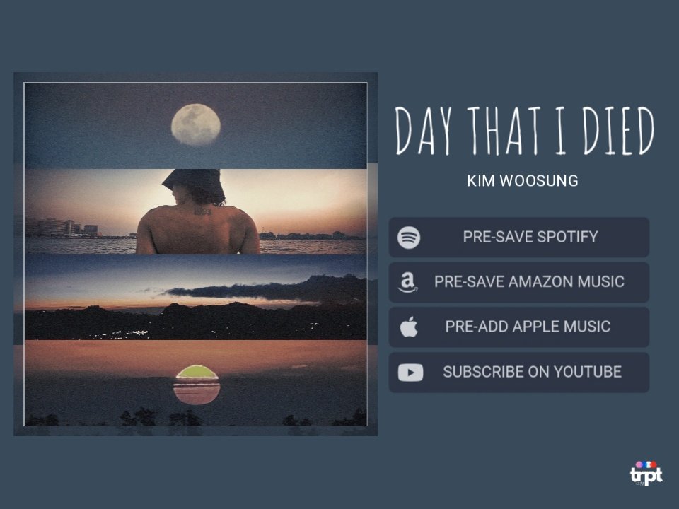 PromoteTheRose's tweet photo. Kim Woosung 'Day That I Died' will be release SOON!

Don't forget to Pre-Save it!
Pre-Save here: https://t.co/t37ntlr3BJ

#Woosung #WOOLO
#daythatidied @woosungofficial https://t.co/dCuRBfKpCu