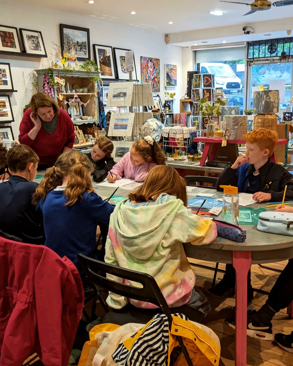 gingercatbkshop's tweet photo. Week 1 of our new creative writing block with author @ljlittleson and the children created some very interesting characters and genres for their stories. Lovely to see so many boys in this block 😃
#creativewriting #lindsaylittleson #workshop #renfrewshire #bridgeofweir https://t.co/yMuYO3DrAq
