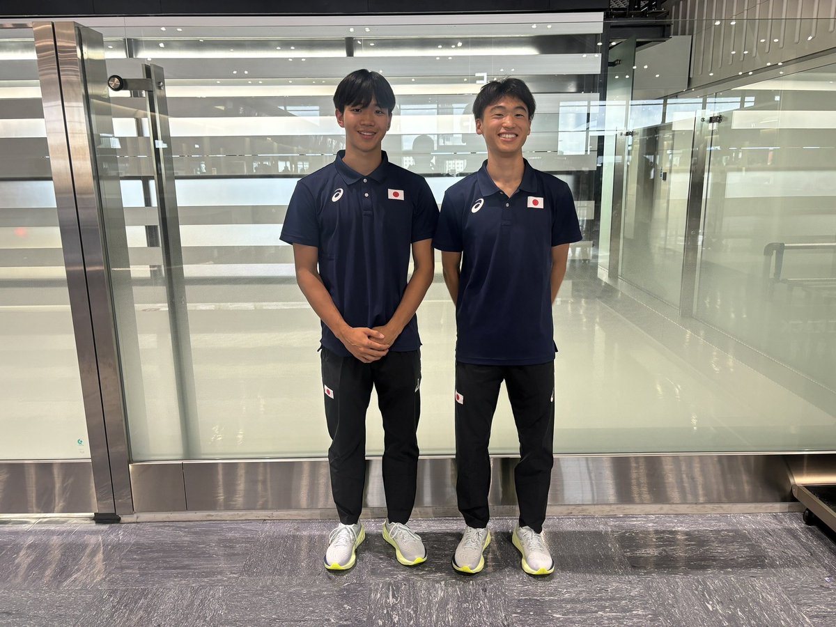 toho_athletics's tweet photo. U20世界選手権

高橋　諒（慶應大1）78期
吉澤登吾（桐朋高3）79期

2名が先程大会が開催されるペルーへ向けて出発しました。

2名とも初の国際大会ですが、力を発揮して、何とか8位入賞を達成してもらいと思います。 https://t.co/SU3TUxVjb2