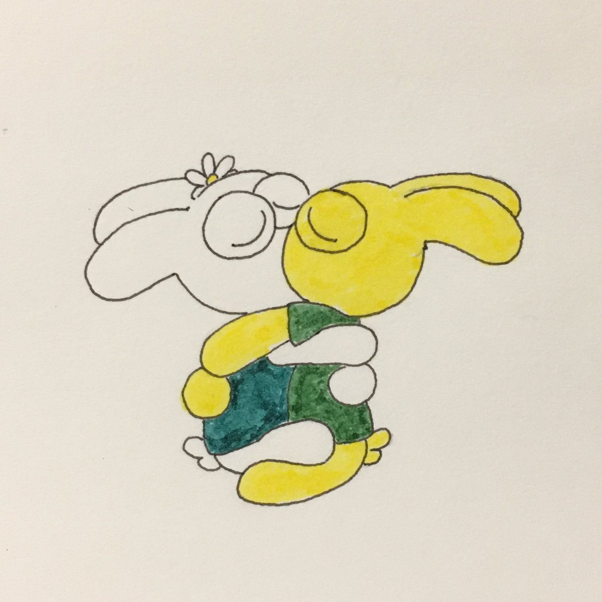 i drew some fan art of jaquin’s bunnies. all were drawn on sticky notes, and made with love 🤍