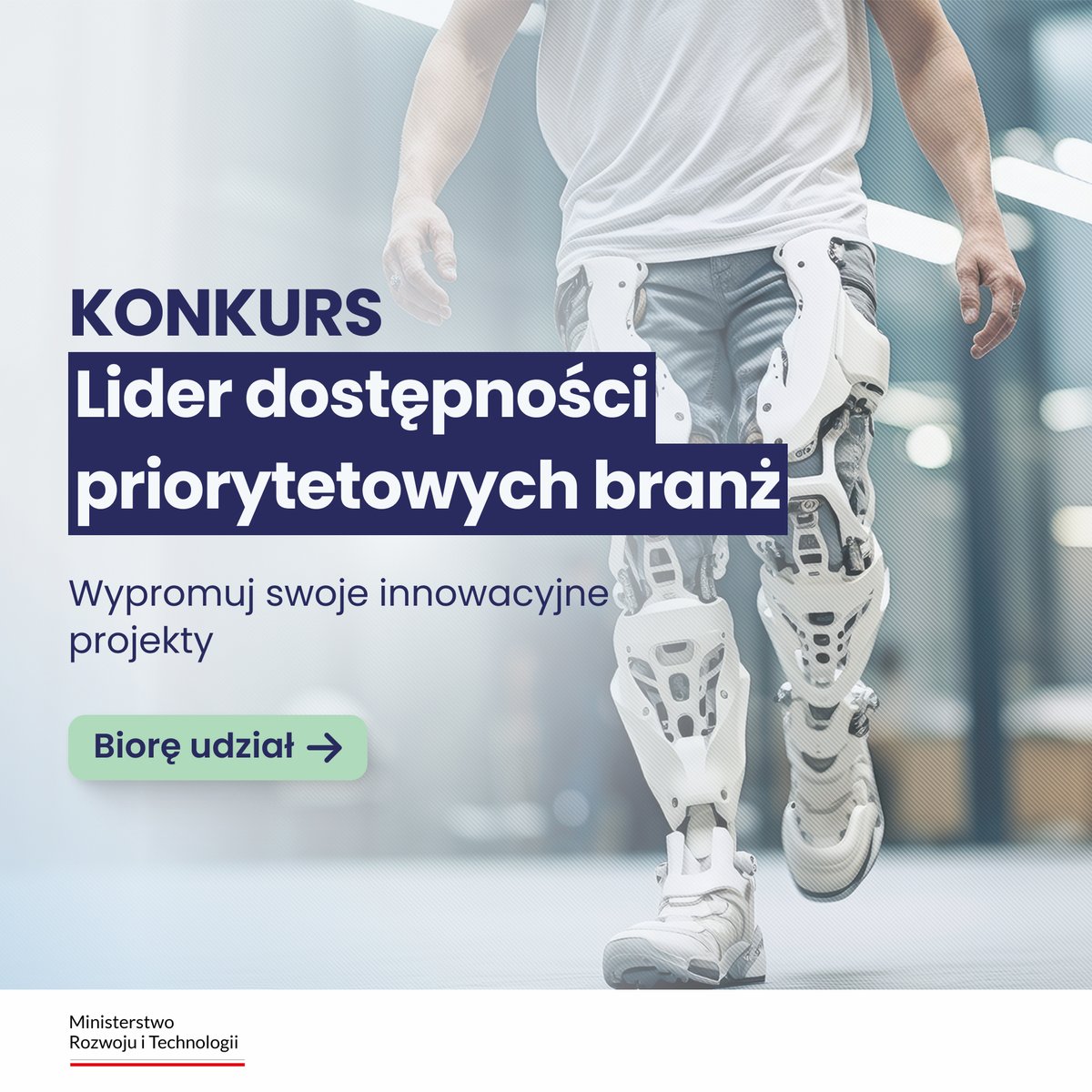 Inwestujesz w rozwój swojej firmy? Tworzysz nowoczesne produkty i usługi, uwzględniając potrzeby osób z niepełnosprawnościami? 💡

Weź udział w kolejnej edycji konkursu „Lider dostępności priorytetowych branż” i pokaż jak Twoje innowacje mogą poprawiać jakość życia.

Więcej ➡️