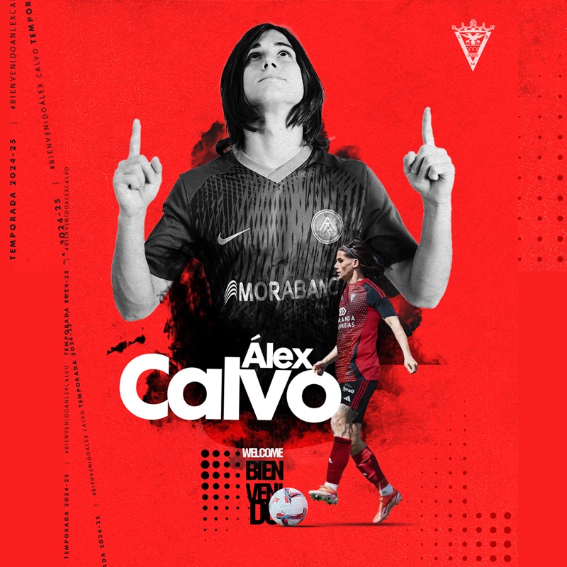 CDMirandes's tweet photo. OFICIAL | 𝗔́𝗹𝗲𝘅 𝗖𝗮𝗹𝘃𝗼 ya es jugador del #CDMirandés

#BienvenidoÁlexCalvo