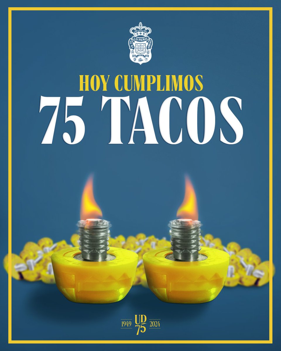 🥰👋🏽 ¡Buenos días, afición!

🥳 Hoy celebramos con orgullo nuestro 75 aniversario. Gracias por ser parte de esta gran familia. ¡Sigamos sumando años juntos! 💛💙

#PíoPío #75AniversarioUD #LaUniónDePorVida #LaUniónHaceLasPalmas