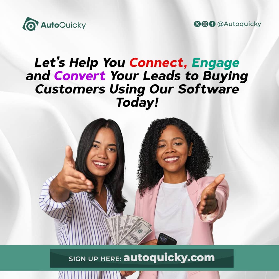 autoquicky's tweet image. AUTOQUICKY is your all in one automation software.

Generate your leads today and allow AUTOQUICKY to handle the rest.

Let&apos;s help you engage, follow up and most importantly close sales.

#telegramautomation#whatsappautomation#contactsaver#sendbroadcast#automationsoftware#aut