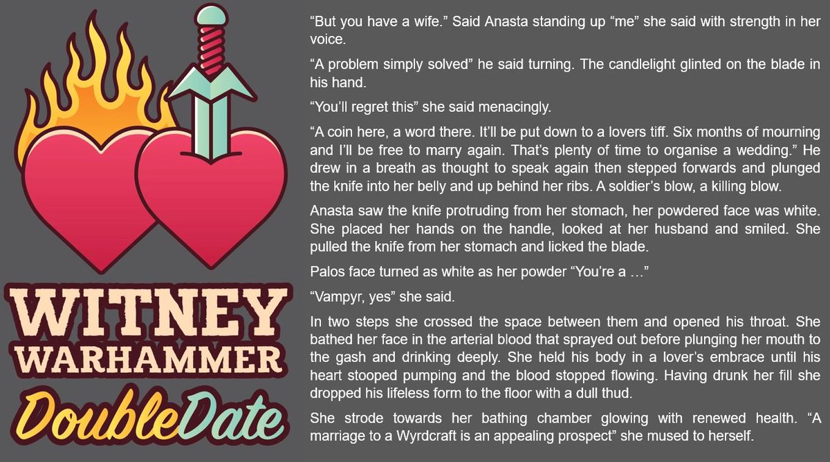 Double Date Lore - Episode Four

 'An appealing prospect' 

#WWFour #WarhammerCommunity   

There are spaces available come and play some Narrative #NewAOS with us on September the 7th and 8th