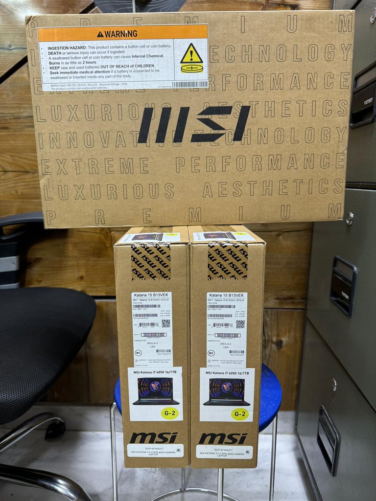 GadgetsRichmond's tweet photo. MSI Katana 15.6 inch B13VEK-1675US 144Hz Gaming Laptop // Intel Core i7-13620H 13th generation // NVIDIA GeForce RTX 4050 6GB GPU // 16GB DDR5 // 1TB SSD // 4 zone RGB keyboard with Anti-Ghost key (99 Key) // Black (2024)
🏷️1.780K https://t.co/u7r00lfTNn