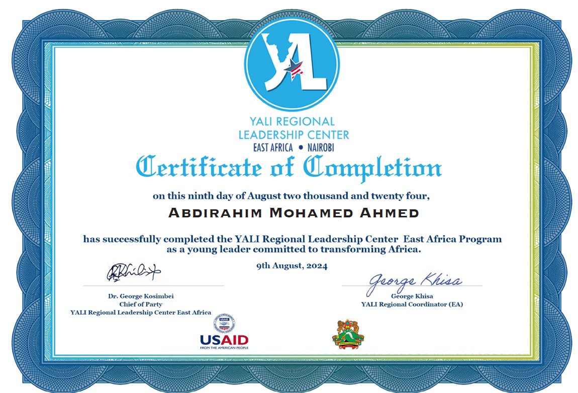 aptharhim's tweet image. 🌟 𝐀𝐥𝐡𝐚𝐦𝐝𝐮𝐥𝐢𝐥𝐥𝐚𝐡 𝐟𝐨𝐫 𝐜𝐨𝐦𝐩𝐥𝐞𝐭𝐢𝐧𝐠 𝐭𝐡𝐞 𝐘𝐀𝐋𝐈 𝐏𝐫𝐨𝐠𝐫𝐚𝐦!🌟
Grateful for the guidance from mentors &amp;amp; USAID&apos;s support. Excited to advance our community with this knowledge. Ameen. 
#yalieastafrica 
#Leadership 
#Service 
#Gratitude