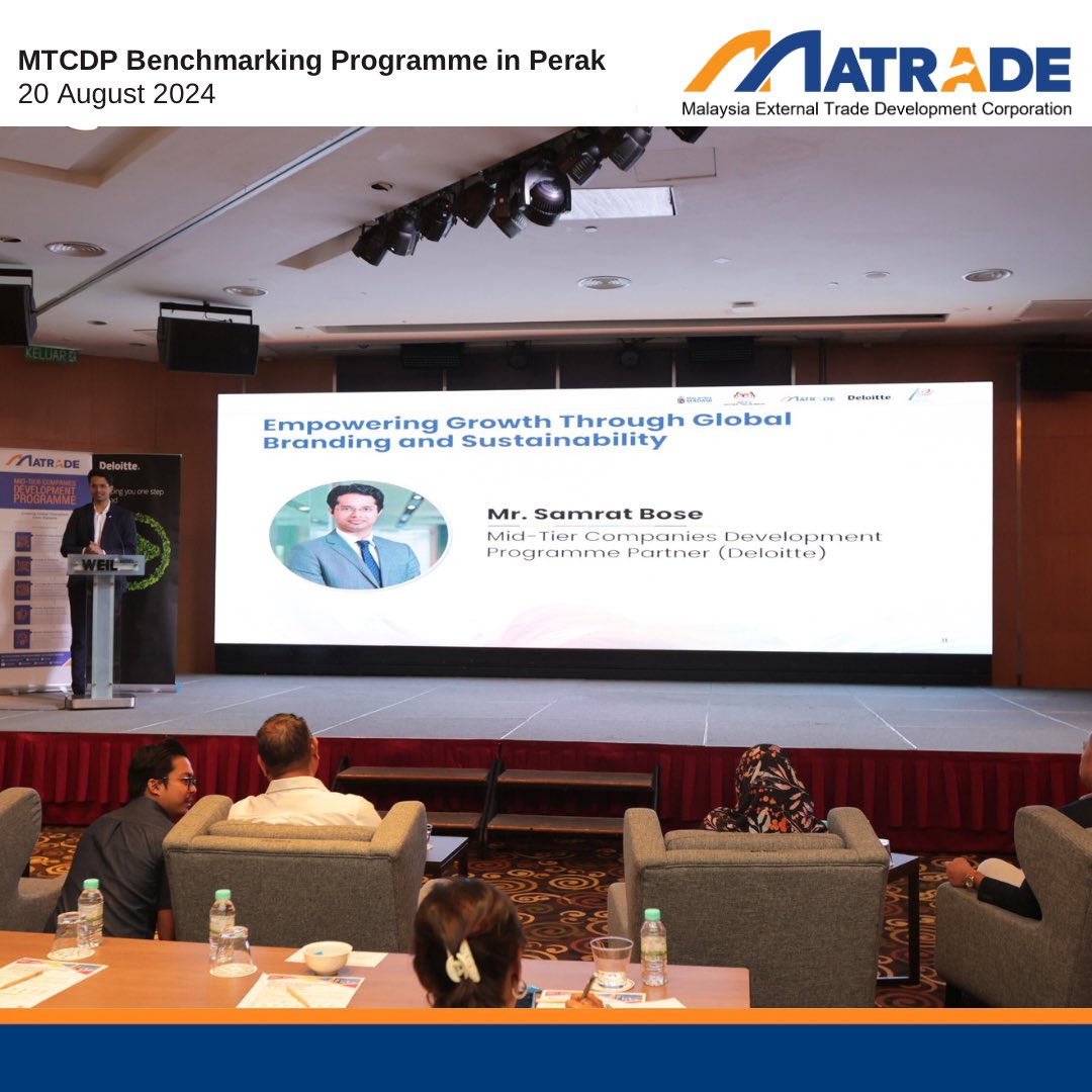 matrade's tweet image. Sdn Bhd (Century). They shared their experiences on building a sustainable future with global brands. 

#MATRADE #MTCDP #AdvancingExportsAcceleratingGrowth