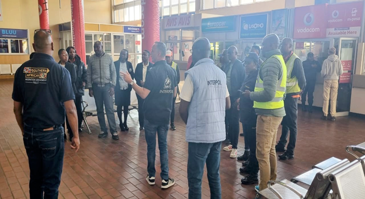 Thanks to <a href="/EU/">EU</a> support, we're strengthening #BorderManagement in Lesotho to combat #HumanTrafficking &amp; #SmugglingOfMigrants. Training at Maseru Police Training College in partnership with <a href="/INTERPOL/">Interpol</a> RB Harare &amp; General Secretariat IBMD. #SADC #SAMMProject