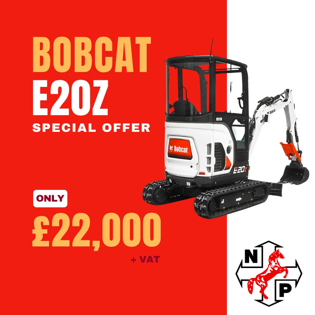 Get a brand new Bobcat E20Z for just £22,000 + VAT (BACS payment only) 😍

The machine will come with 3 Buckets, manual hitch and a 2 year/2,000 hour warranty.
We have stock and can do a same day turn around if needed.

Give us a call today for more information!

@ballyveseyltd