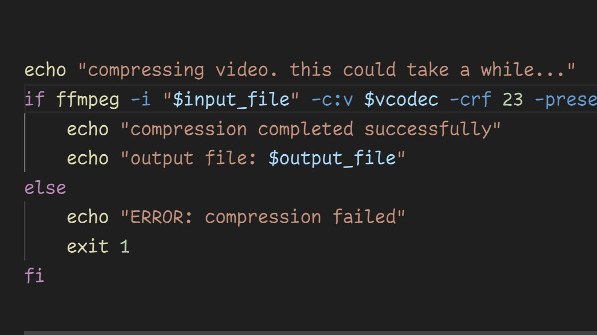 techsavvytravvy's tweet image. here's a lil script for compressing vids with @ffmpeg plz don't pay money for these things
gist.github.com/trvswgnr/55aa9…