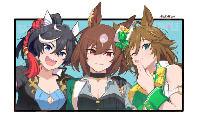 推し三人シビエスシリウスBIGLOVE本の裏表紙です。表紙もこの3人ですが、ガラッと雰囲気変わります 
