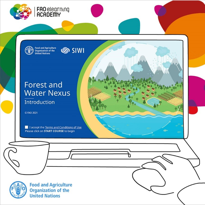 Get a free certification on the #forestwater nexus with this <a href="/FAO/">Food and Agriculture Organization</a> and <a href="/SIWI/">siw anita</a> e-learning course!  

Available here: 
elearning.fao.org/course/view.ph…