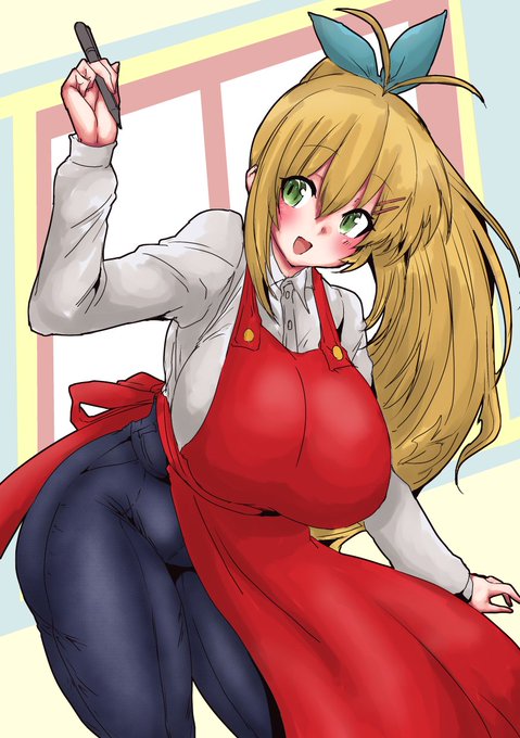 今日の日課はパンツスーツマキさんです 