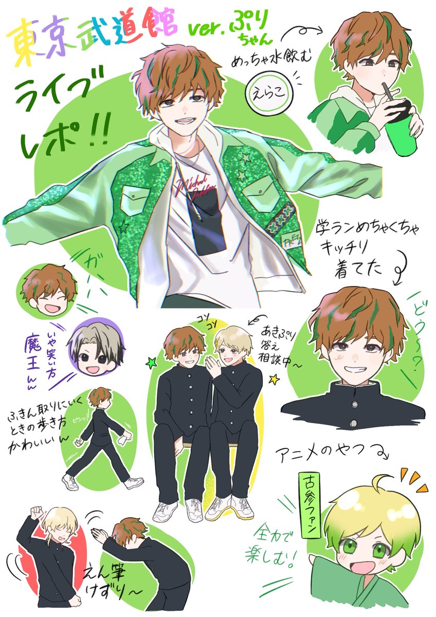 日本武道館ライブレポ💚 (本当にごく1部) #プリうま #ぷりっつさん見て