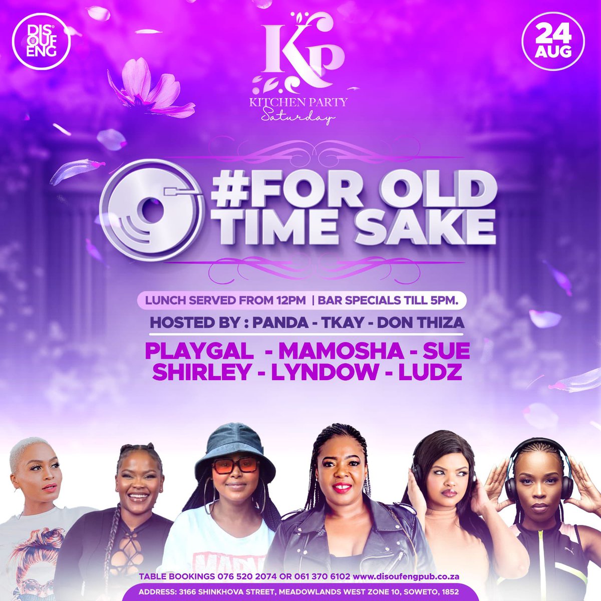 DonThiza's tweet photo. 22nd August
@DISOUFENG_PUB
#Rooftopthursday #JoburgsbirthdayCelebration
Press Play 7-8pm
24th August
@DISOUFENG_PUB
#Foroldtimesake
#KitchenPartySaturdays https://t.co/r1n5E75RwR