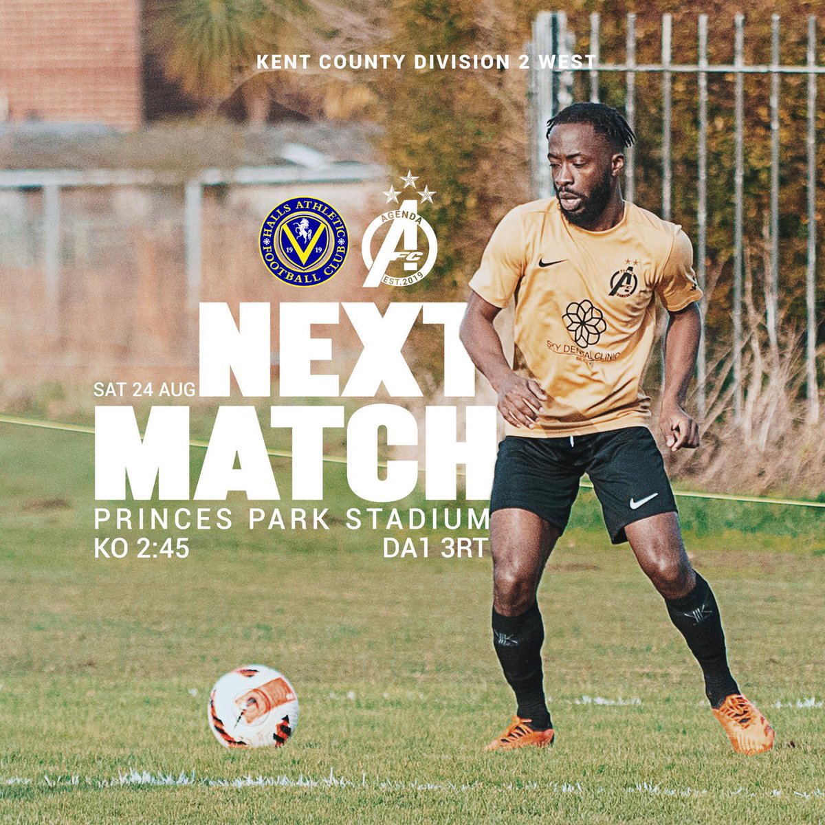 🟡⚫️ 𝐒𝐄𝐀𝐒𝐎𝐍 𝐎𝐏𝐄𝐍𝐄𝐑 🟡⚫️

The wait is finally over! The 🅰️ are back in business and kick off our season away to <a href="/HAFCOfficial/">Halls Athletic FC</a> Res, First game in Kent County Division 2. Come join the #TheVibeline and let’s start with a bang💥
#TheAgendaMustContinue #TheA #SeasonOpener