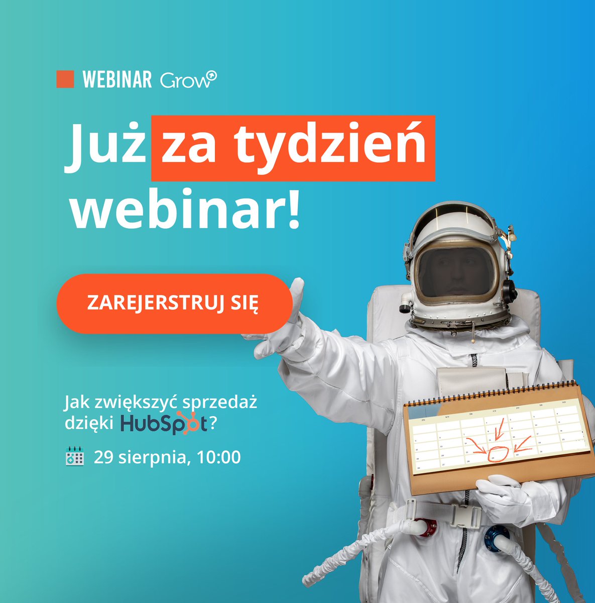 GrowPoland's tweet photo. Czy jesteś gotowy na podjęcie nowych wyzwań? 🚀📈 Już za tydzień #webinar @GrowPoland - "Jak zwiększyć sprzedaż dzięki @HubSpot ⏰ Nie przegap tej szansy – zarejestruj się już teraz na #Clickmeeting! 👇 https://t.co/LHfTSFzk7O https://t.co/OCBEmn1MC5