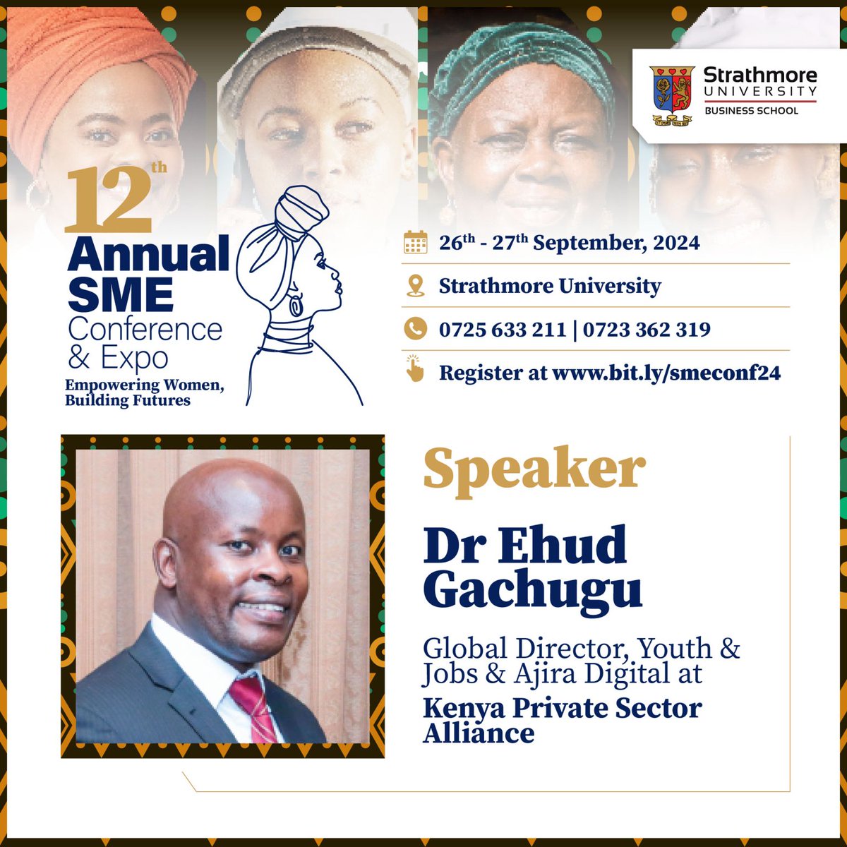 🎉 Exciting Announcement! 🎉

I am honored to announce that I will be speaking at the 12th Annual SME Conference hosted by Strathmore University!  Get ready to explore the unique opportunities at this year's #AnnualSMEConference

To reserve: lnkd.in/dE8itVzn