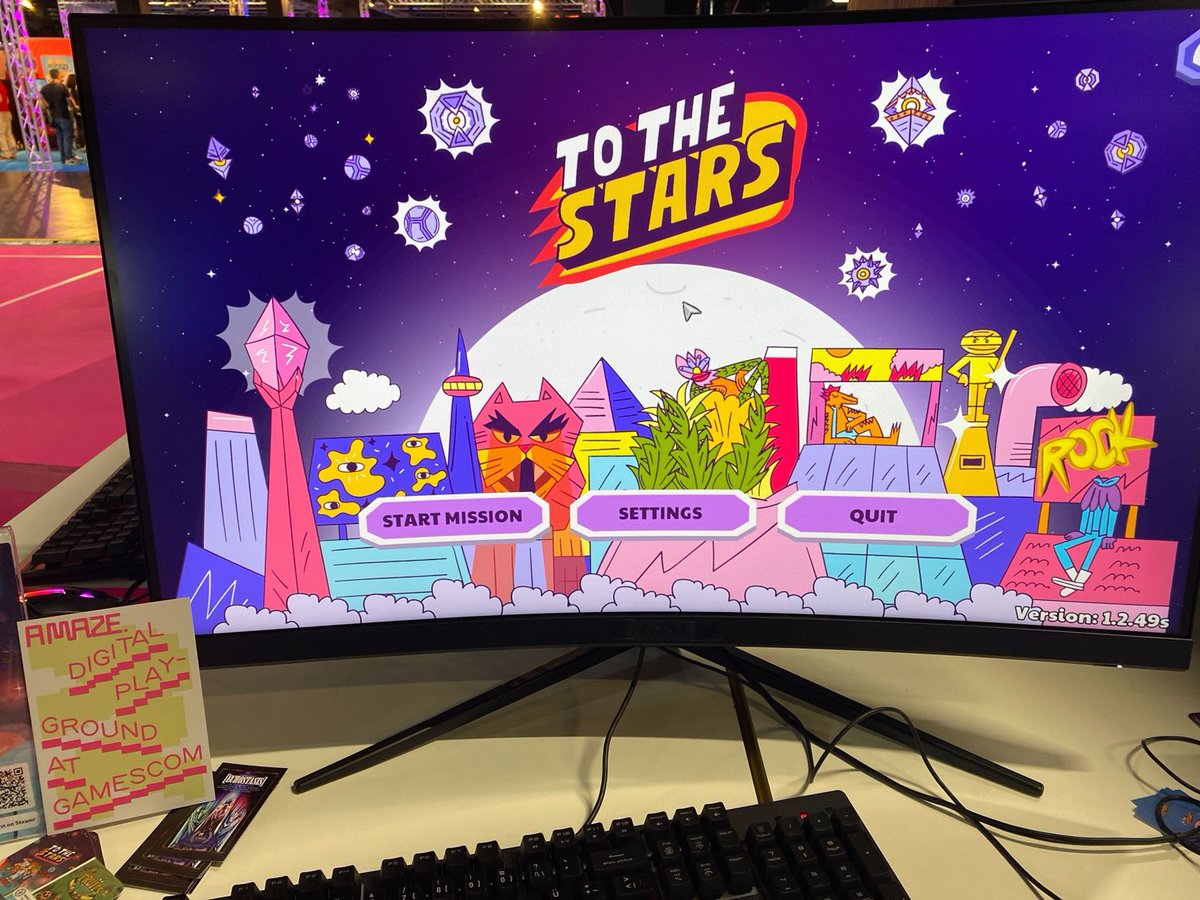 To the Stars is still playable at the amaze digital playground at gamescom all week! Come give it a go