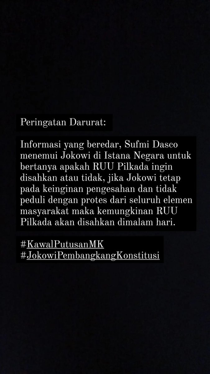 Waspada, tetap saling jaga! 

#KawalPutusanMK
