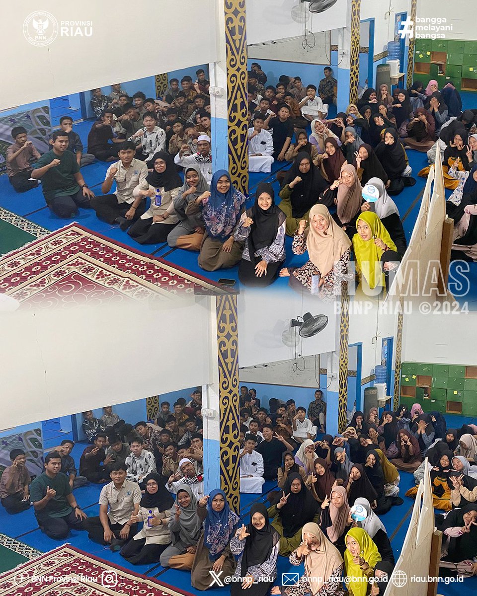 BNN Provinsi Riau hadir sapa adik-adik Madrasah Aliyah Cendikia Bangsa sosialisasi P4GN,
Kegiatan ini bertujuan untuk memberikan edukasi kepada para siswa tentang bahaya narkoba dan pentingnya peran generasi muda dalam memerangi penyalahgunaan narkoba.
#bnnpriau #bnnri
