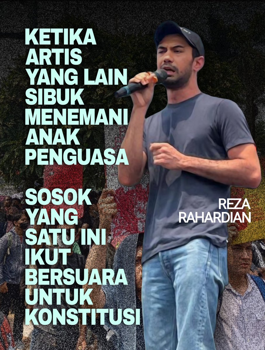 Ketika artis yang lain sibuk menemani anak penguasa, artis yang satu ini ikut bersuara untuk Konstitusi