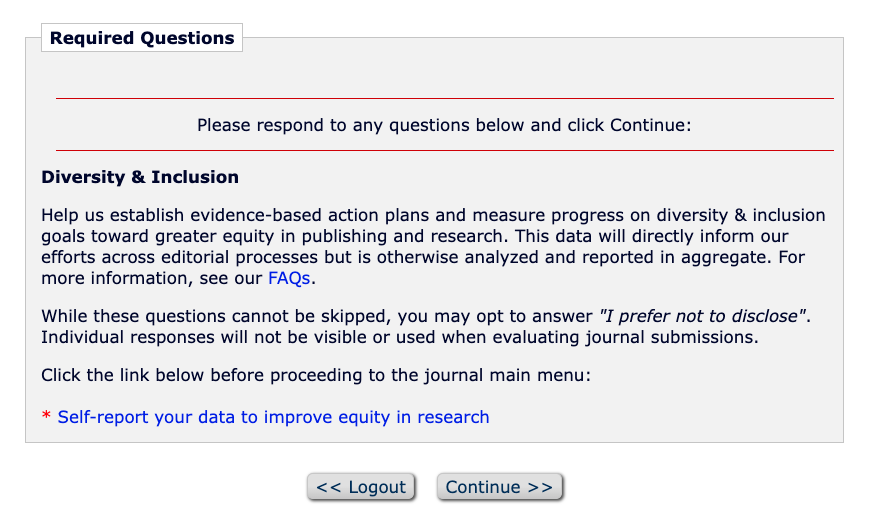 Do *not* give Elsevier your data when they ask you stuff like this, even if it is *required*. 

Their main business is now data analytics, and they sell your information for profit. 

eiko-fried.com/welcome-to-hot…