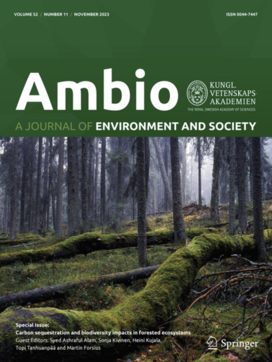 Ambio - A Journal of Environment and Society tweet media