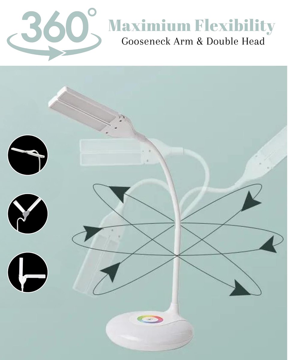 001eric1990's tweet image. One of Hot Selling Items In Amazon---🧐🧐

Rechargeable Gooseneck LED Desk Lamp🥳🥳

3 Modes Eye-Care RGB Bedside Light for Bedroom &amp;amp;Office🙌🙌