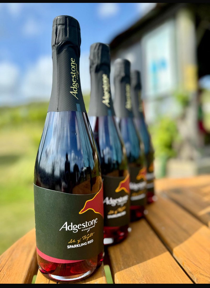 Finally our #SparklingRed is in over 2 years in the making #Englishwines #IsleofWight #EnglishVineyards #AdgestoneVineyard