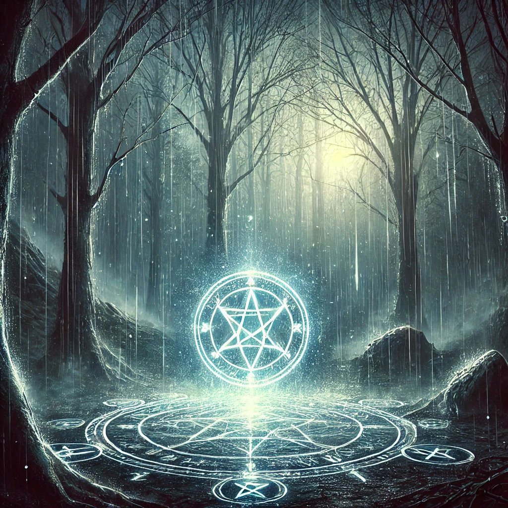 Druidshaven's tweet photo. When the rain falls, it’s more than water—the Earth’s blessing, cleansing the spirit and reviving the soul. Listen closely. Can you hear the wisdom of the elements? 🌧️✨ #WiccanMagic #raining #wicca https://t.co/P7NLHp19vm