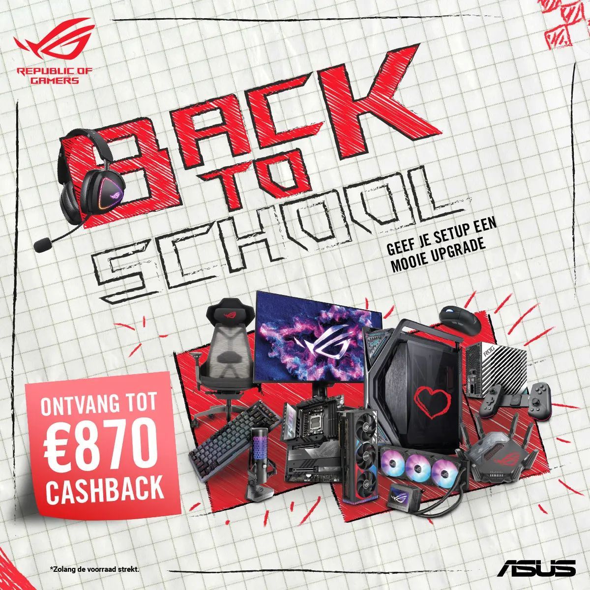 Upgrade your setup for more fun! 📈 

Buy participating ASUS products and get up to €870 cashback. 

👉 buff.ly/4dPrSQI