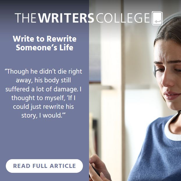 Lyn Cubillas lost her beloved younger brother to suicide, prompting her to write. She says, "Write because someone out there might need to rewrite their story. Give them hope through your words before it’s too late for them." thewriterscollege.com/the-best-writi…